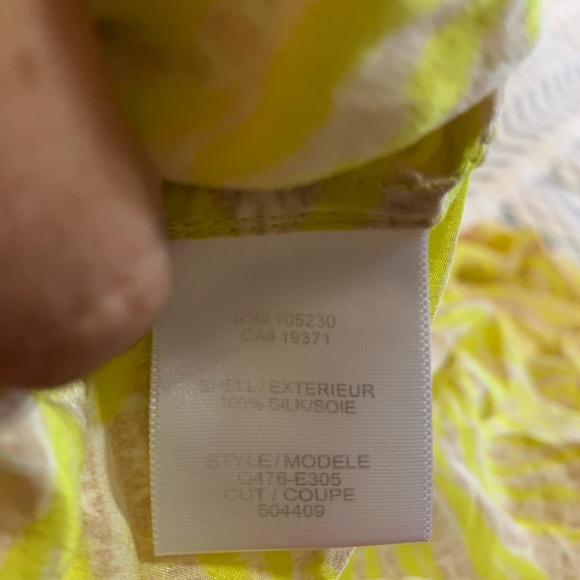 Equipment Riley Tee in Canary Multi-XS - Picture 7 of 12